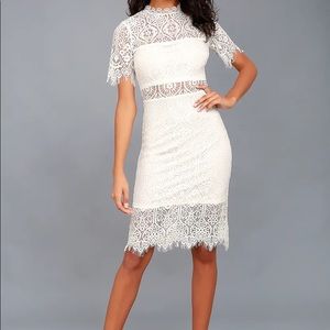 White lace dress
